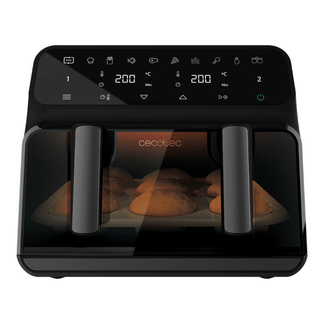 Cecofry Advance 9000 Window Digital Dietary Fryer with a capacity of 9 L with movable partition wall, dual temperature, window and PerfectCook technology.